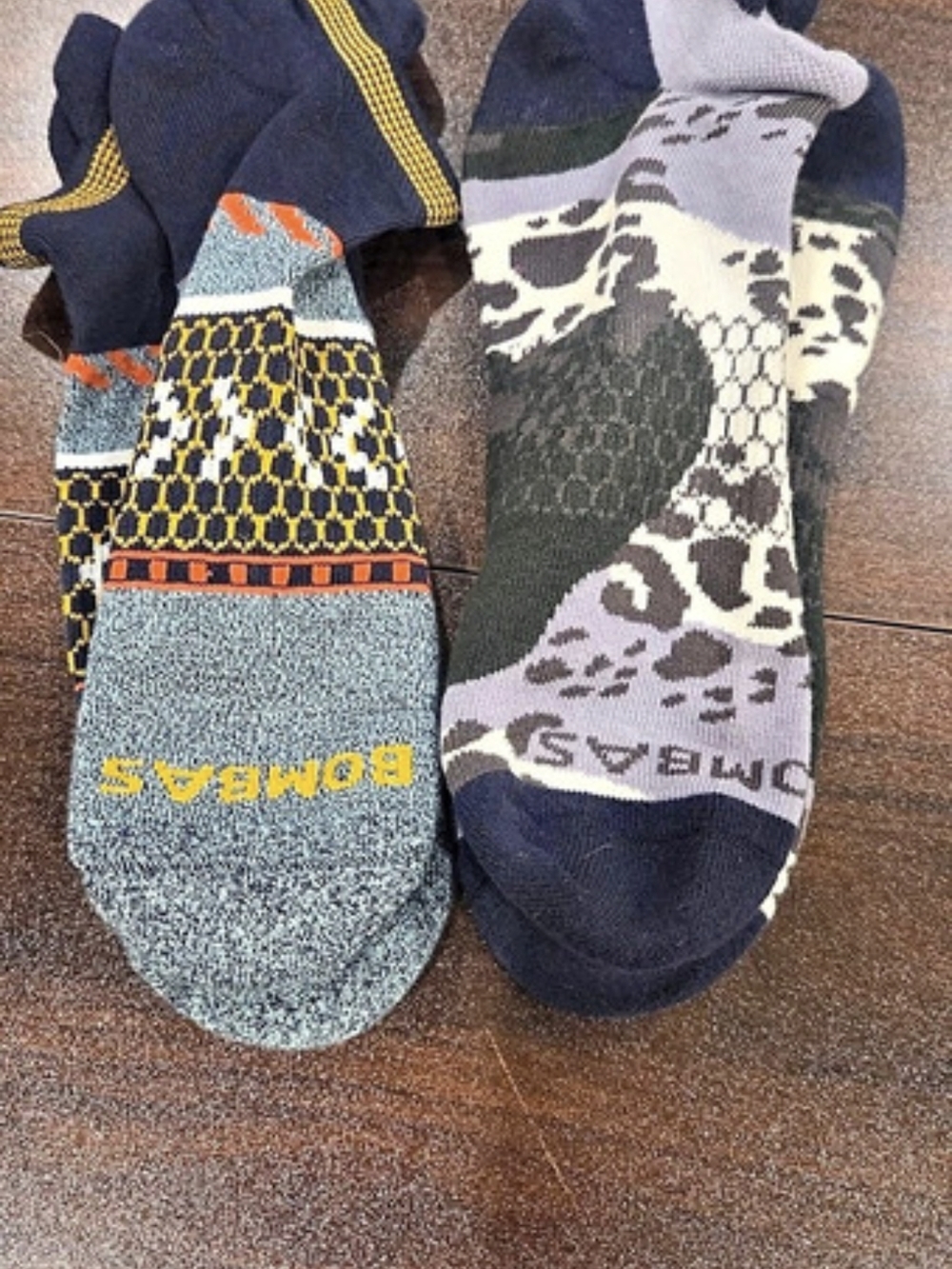 Bombas Patterned Ankle Socks 2-Pair Set. New/Never Worn